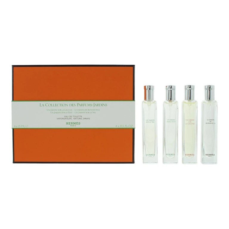 Set Hermes: Un Jardin Sur Le Nil Eau de Toilette unisex 15 ml + Un Jardin Sur Le Toit Eau de Toilette unisex 15 ml + Un Jardin Sur La Lagune Eau de To