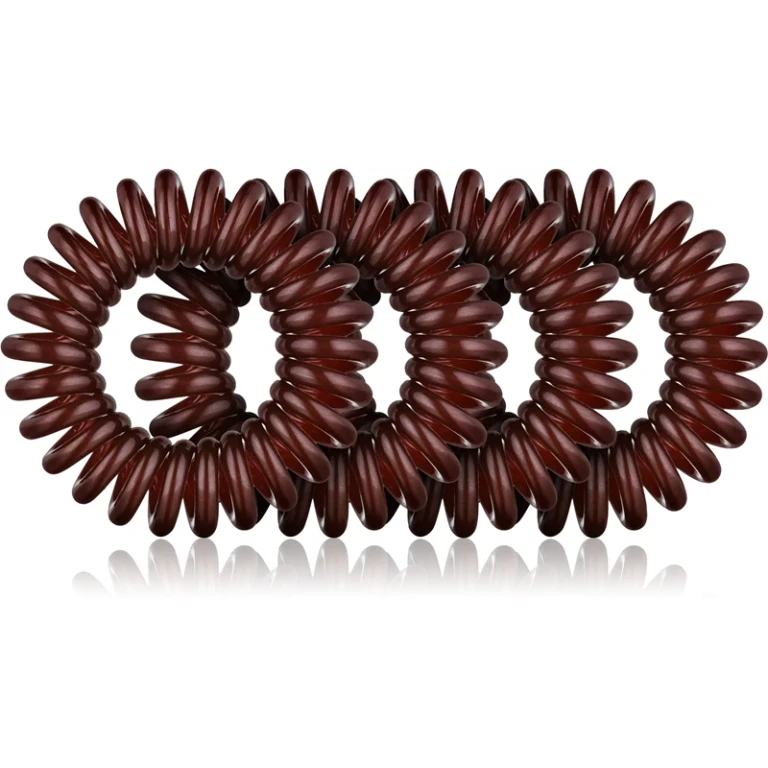 Brown Hair Elastics 4pcs