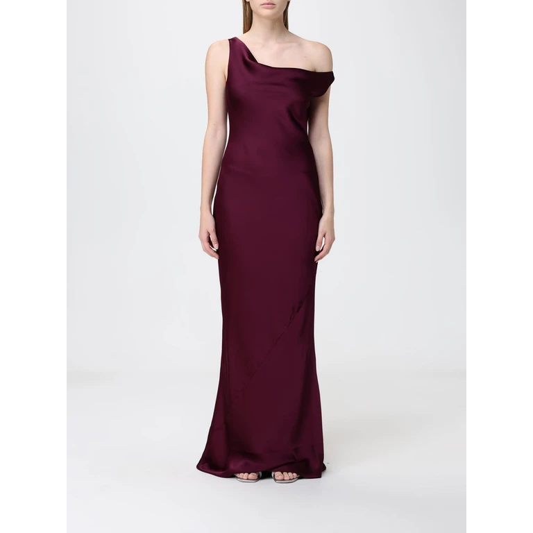 Long Crepe Dress (ST4253SAO73043PLUM)