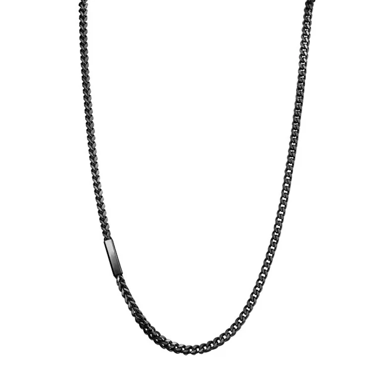 Black Steel Necklace for Men Ink BIK08