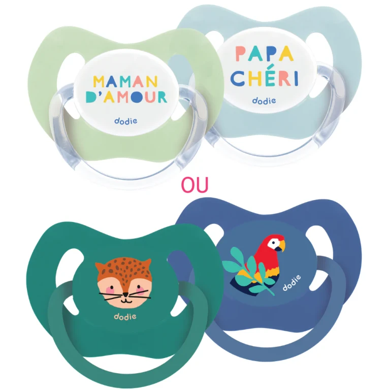 Physiological Pacifier - +18 months - "Blue/Green" (Random Patterns) P78