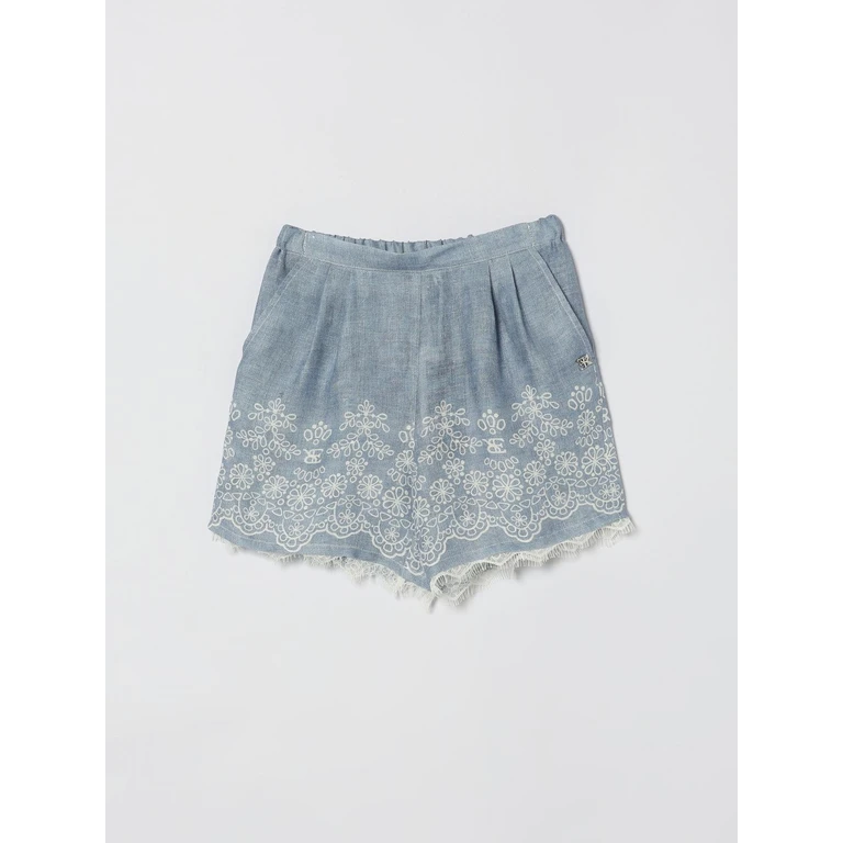 Cotton Shorts with Embroidery (Z1G41476720062)