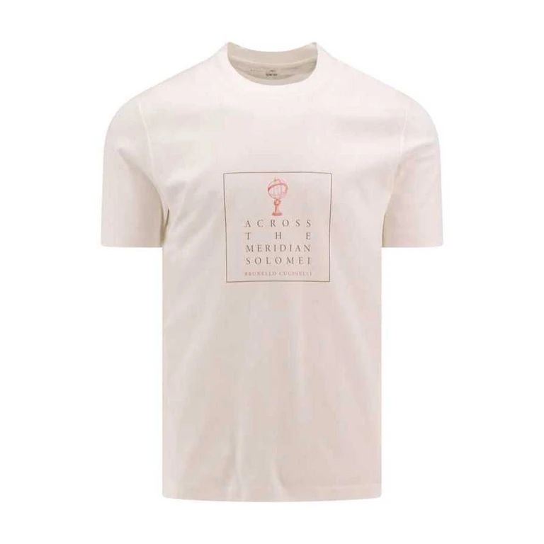 Men'S Off White Crew Neck T-Shirt