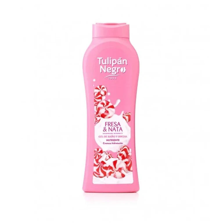 Tulipan Negro Shower Gel 650ml - Strawberry & Cream