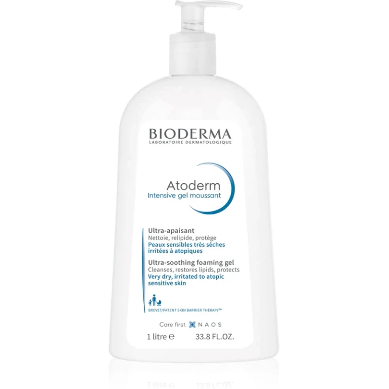 Atoderm Intensive Gel Moussant 1000 ml - Nourishing Shower Gel for Atopic and Sensitive Skin
