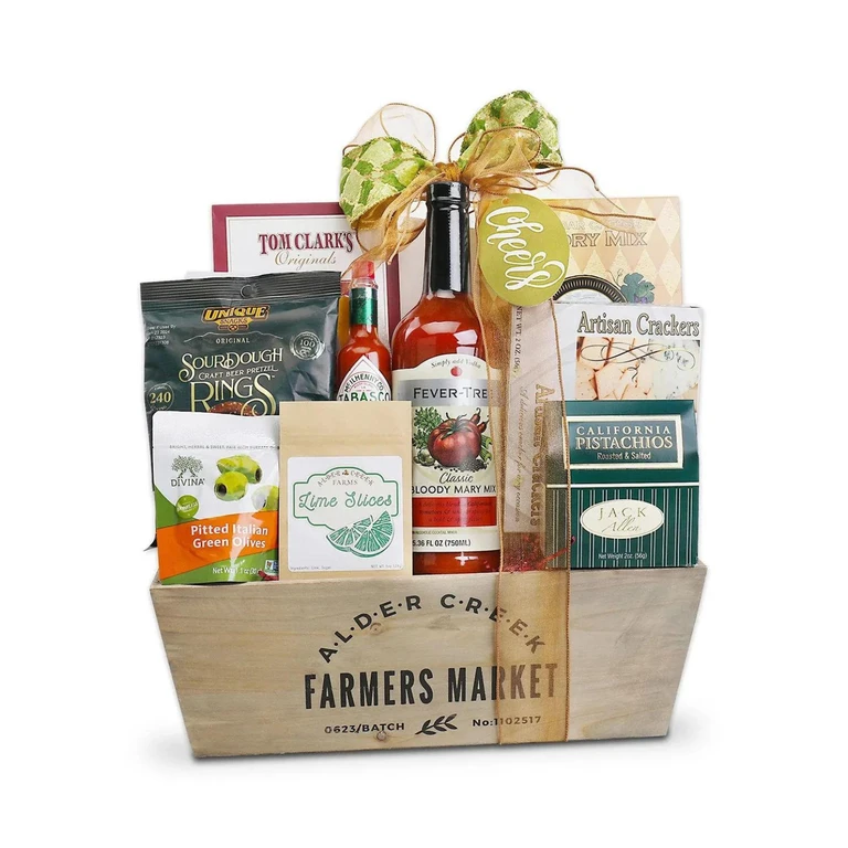 Bloody Mary Wood Gift Crate