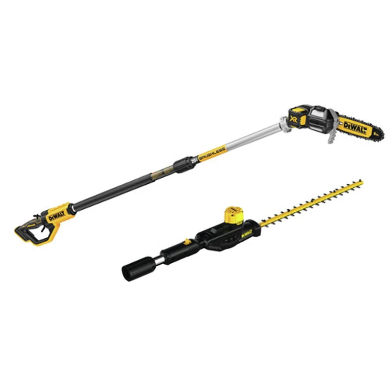 20V MAX XR Brushless Lithium-Ion Cordless Pole Saw and Pole Hedge Trimmer Head with 20V MAX Compatibility Bundle (Tool Only)
