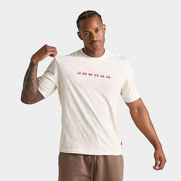 Camiseta Jordan Brooklyn Laser Graphic en Phantom/University Red