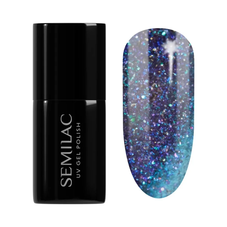 UV Hybrid Galaxy Flash UV/LED Lamp Gel Nail Polish Color 826 Virtual Blue 7ml