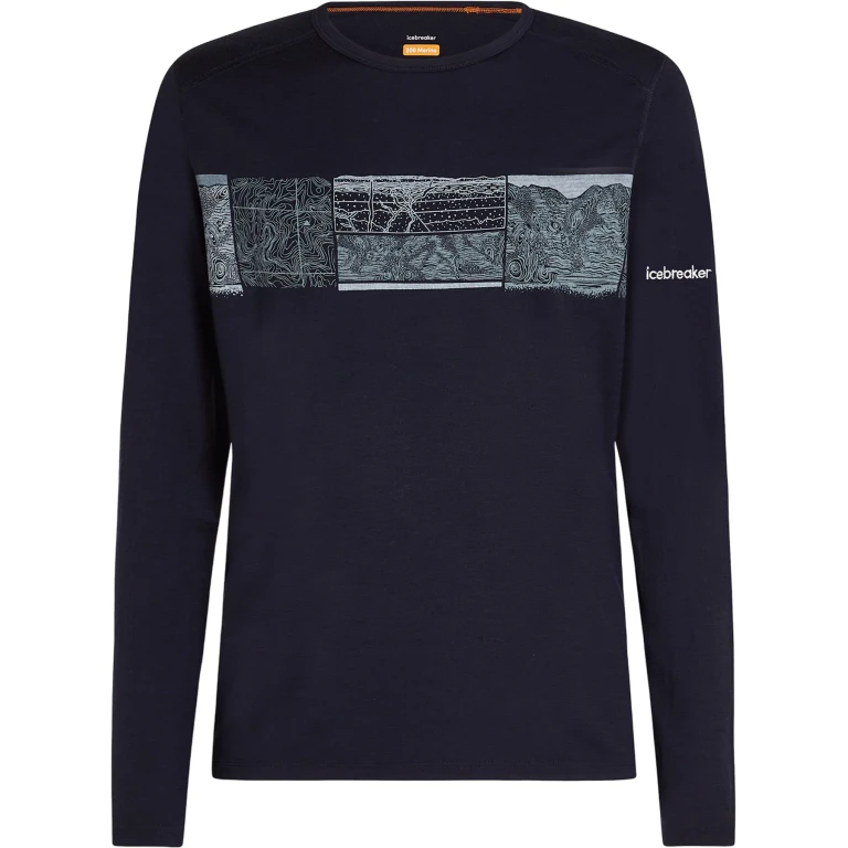Merino 200 Oasis Elevation Line Long Sleeve Crewe Thermal Top - Men's