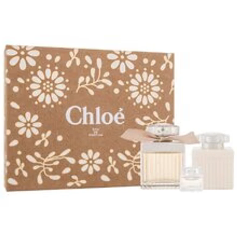 Chloé Gift box 8Chloe eau de parfum 75 ml, body lotion 100 ml and Chloé Chloé miniature eau de parfum 5 ml - 75 ml
