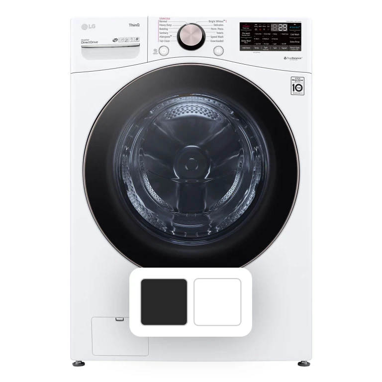 4.5 Cu. Ft. Front Load Washer (White):- White