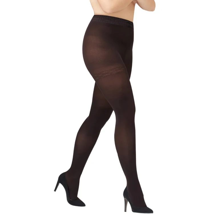 Curvy 70 Opaque Compression Tights 12 15mmHg 1S XL Navy Blue