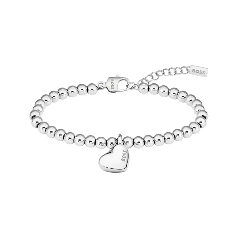 Romantic Women's Bracelet in Steel Beads 1580642