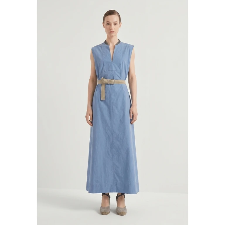 Wolight Blue Sleeveless Dress