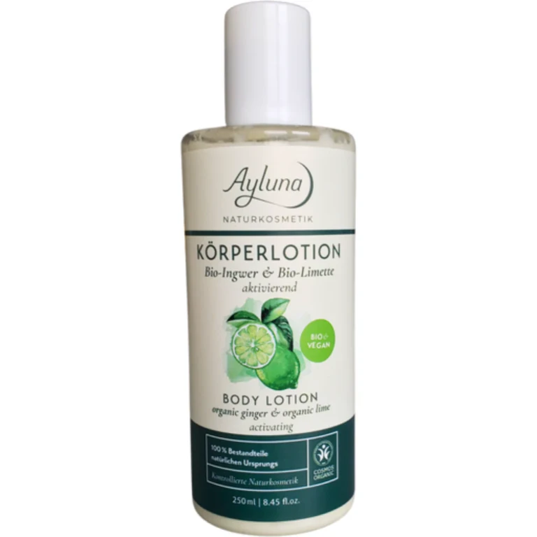 Organic Ginger and Organic Lime Body Lotion 250 ml