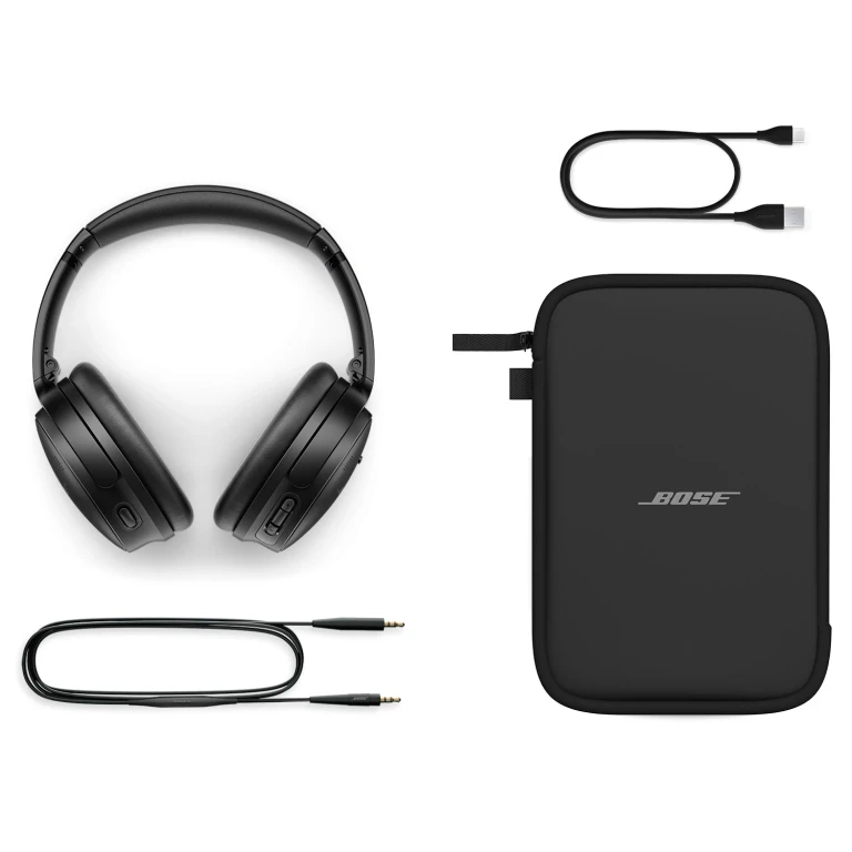 Bose QuietComfort SC Headphones with Soft Case:- Black