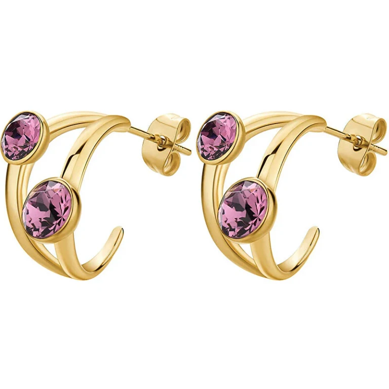 Beautiful Hoop Earrings with Affinity Crystals Bff171