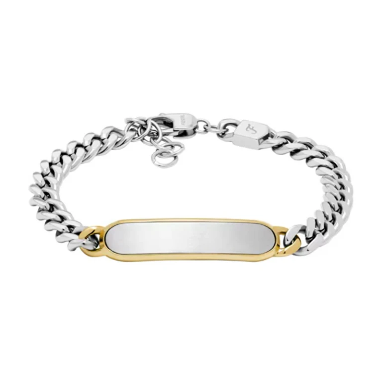 Elegante Two-Tone Steel Bracelet For Men Jf04851998