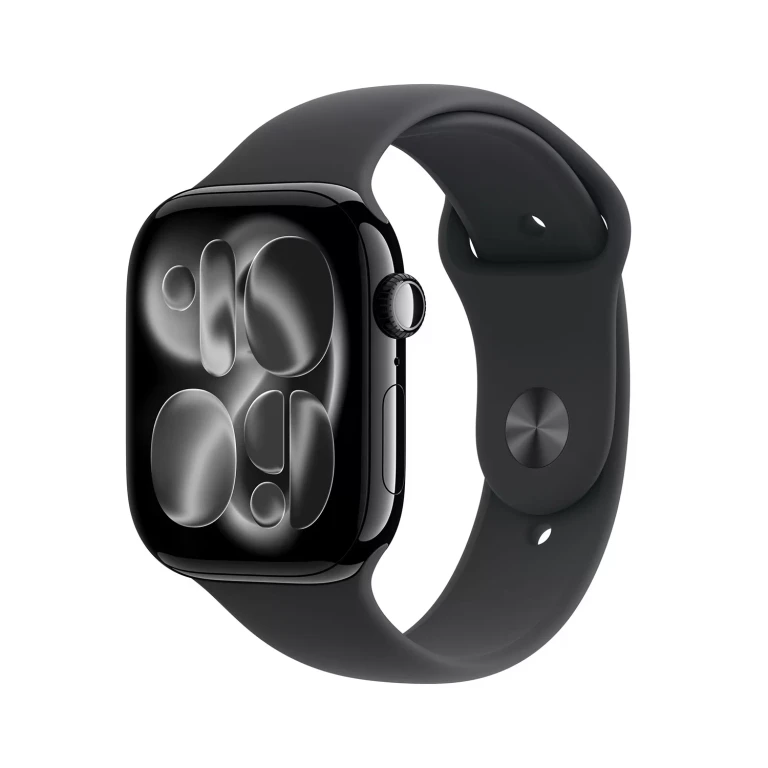 Watch Series 11 GPS 46mm Aluminum Case:- Jet Black, Sport Band - M/L
