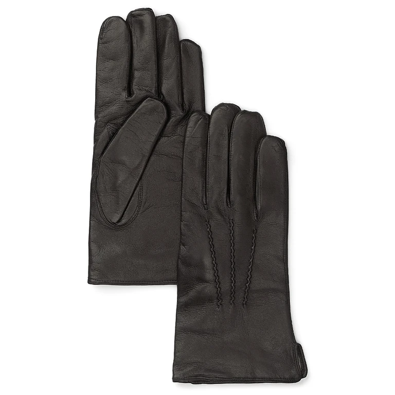 Cashmere Lined Leather Gloves - Exclusive