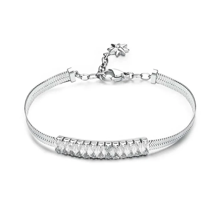 Hádek Wishes BEI087 Steel Bracelet with Cubic Zirconia