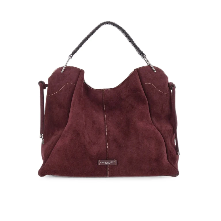 Handbag Era Amarone Burgundy Suede
