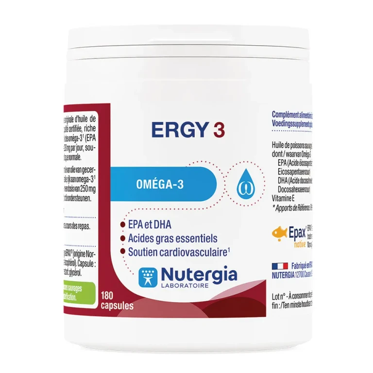 Nutergia Ergy 3 Omega 3,180 Capsules