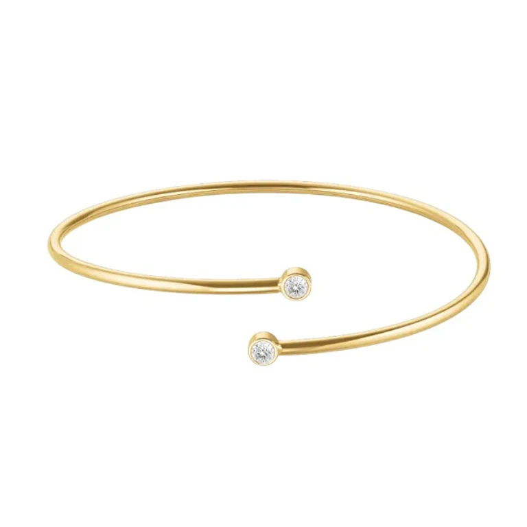 Massive Gold-Plated Bracelet With Crystals Jbdcg-J1213