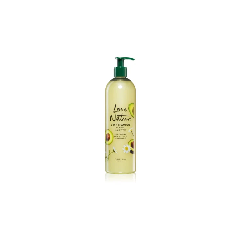Love Nature Organic Avocado Oil & Chamomile 2 in 1 Treatment Shampoo 500 ml