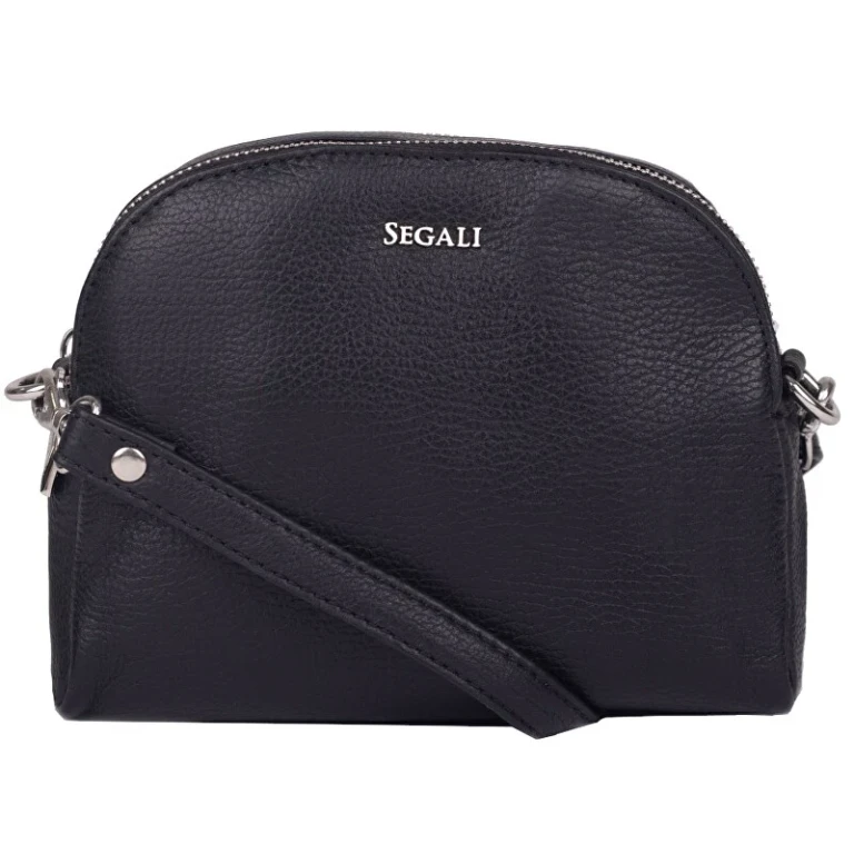 Women's Black Leather Shoulder Bag