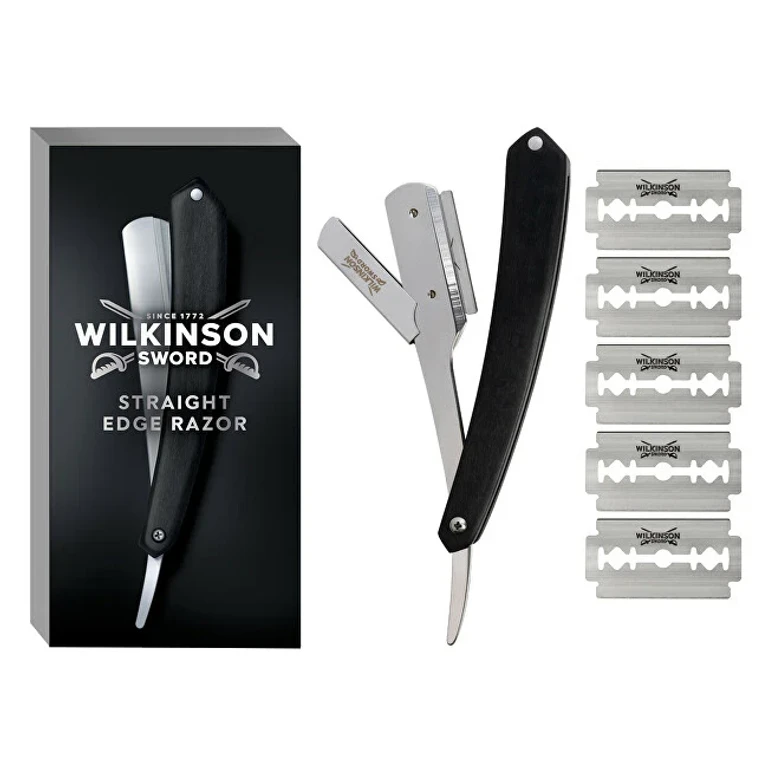 Cut Throat Razor + Double Edge Replacement Blades With 5 Pieces