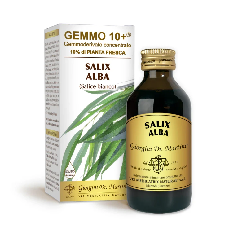 gemmo 10+ white willow 100 ml non-alcoholic liquid