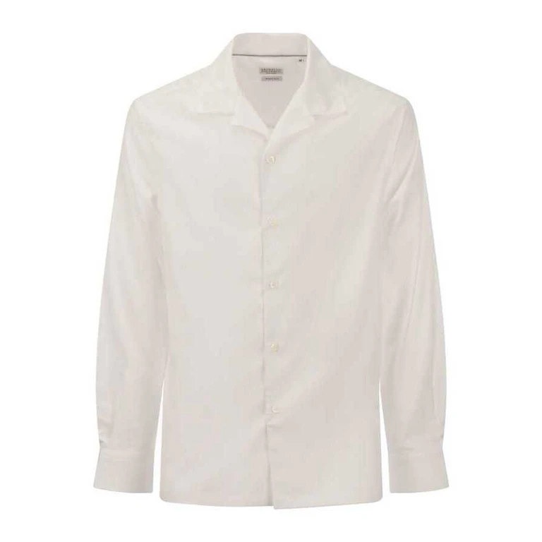 White Tailored Button-Up Shirt