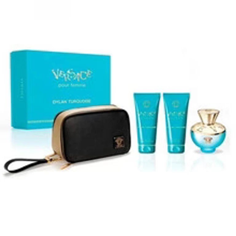 Dylan Turquoise for women Premium gift box set EDT 100 ml, body lotion 100 ml, shower gel 100 ml, and pouch 100 ml