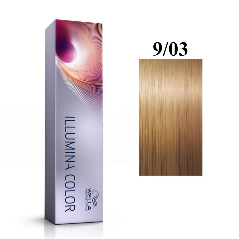 Professionals Illumina Color Permanent Hair Dye 9/03 Natural Bright Golden Blonde 60 ml