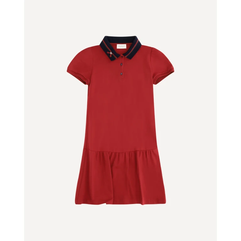 Cotton Polo Dress Girl 6Y
