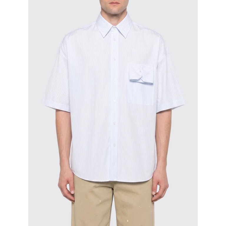 Striped Cotton Casual Shirt (MTL020POLSSL009STRIPESBLU)