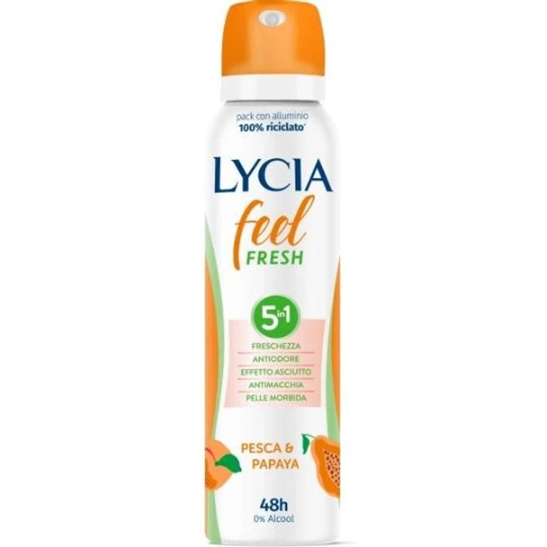Feel Fresh Deodorant Spray 5In1 Peach And Papaya 150 Ml
