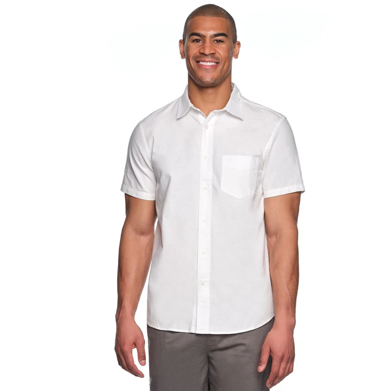 Linen Button Up - White XL:- White, XL