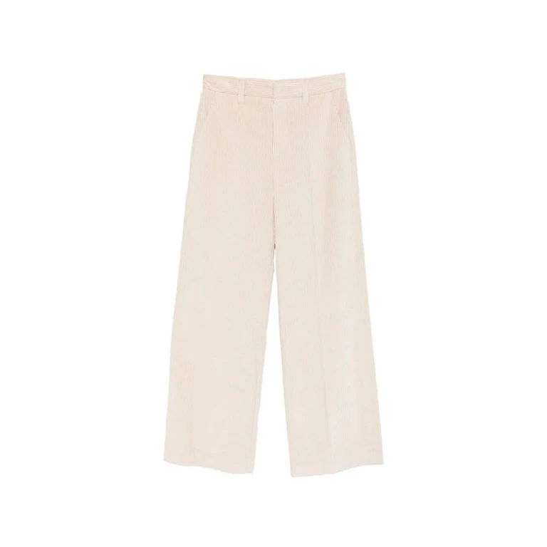 Pantalone morbido in velluto a coste con Monili