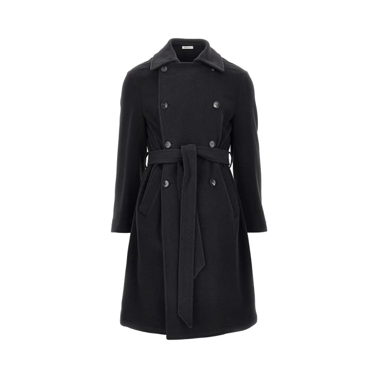 Wool cloth coat with belt Man 48