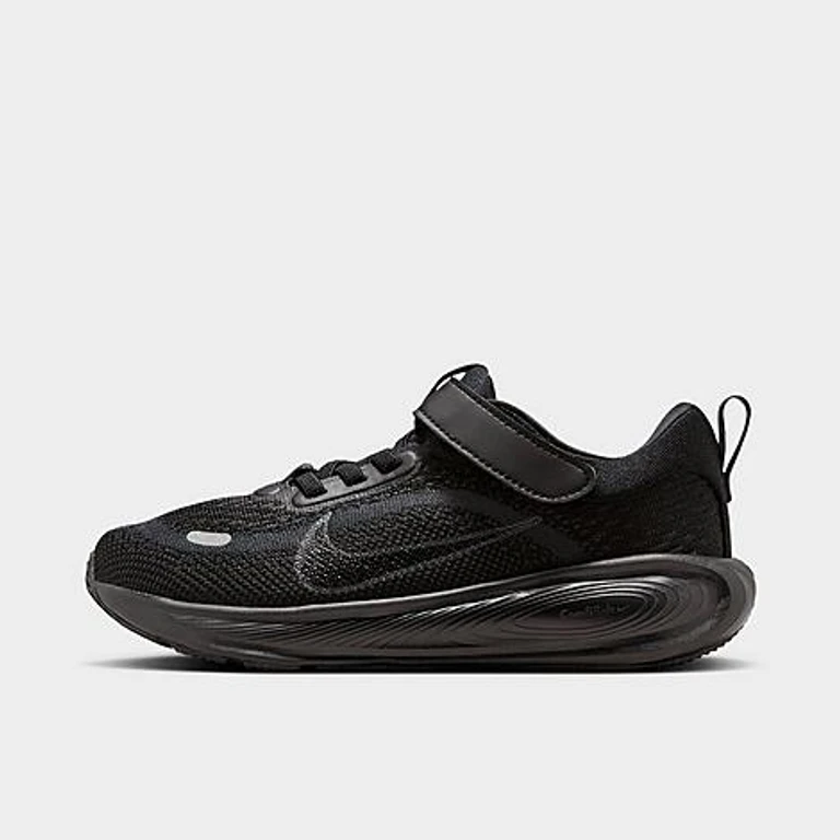 Nike Little Kids Stellar Ride Stretch Lace Running Shoes in Black/Anthracite Size: 1.0