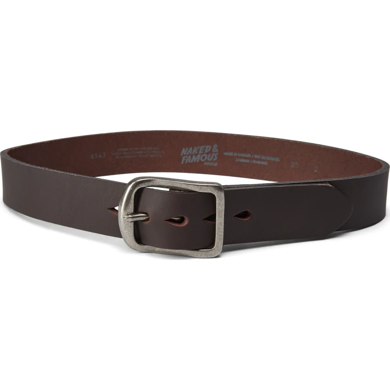 Thick 7mm Leather Belt - Men's