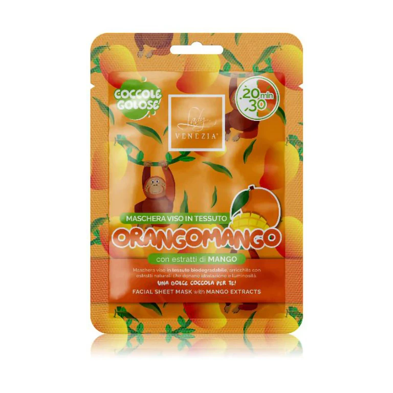 Orangomango Maschera viso in tessuto