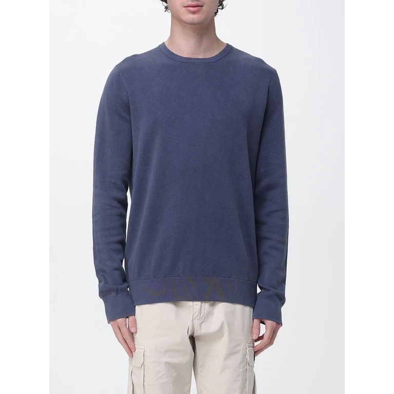 Organic Cotton and Linen Crew Neck Jumper (MCMGAKNMANZA0650161)