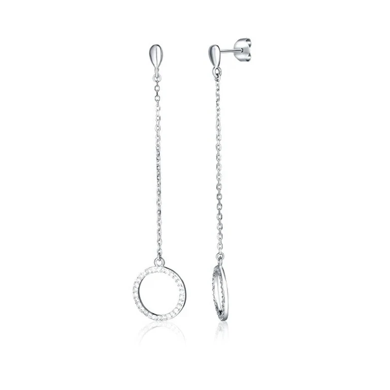 Minimalist Long Earrings in Silver Svle2184Xj6Bi00