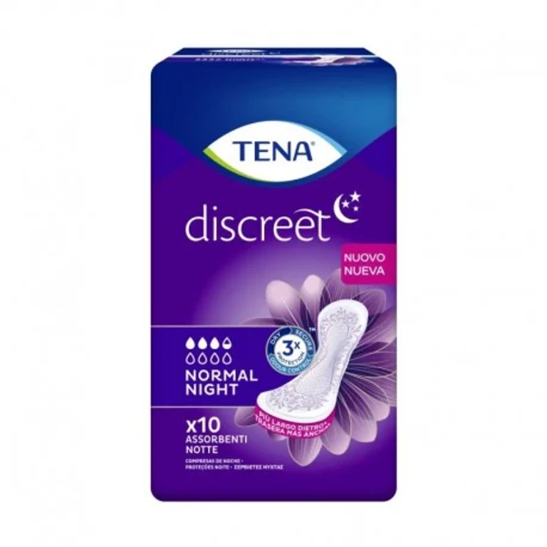Discreet Night 10 Normal Light Pads