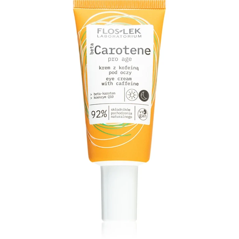 Beta Carotene Eye Cream Against Puffiness and Wrinkles with Caffeine 30 ml