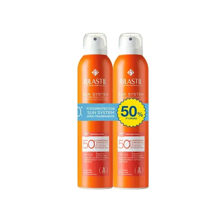 Sun System Spray Touch Secco Spf50 2x200ml